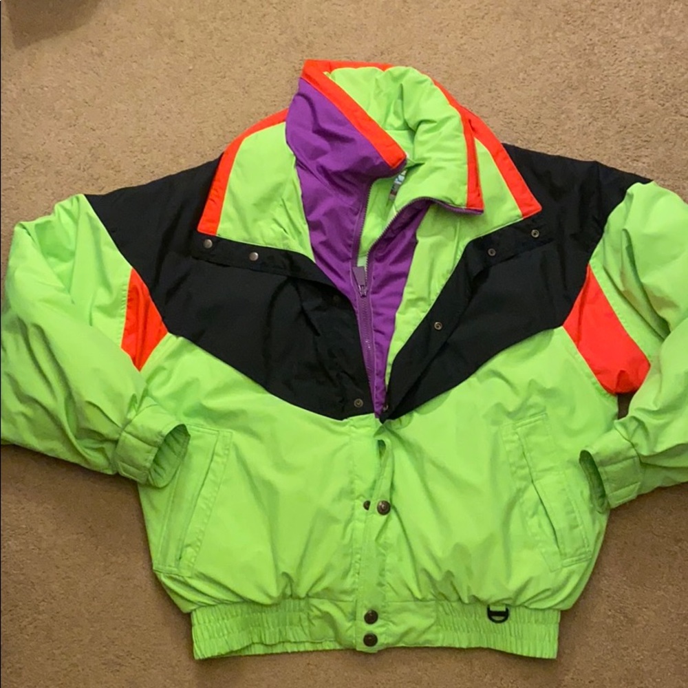 Vintage Downhill Racer Retro Ski Jacket Medium